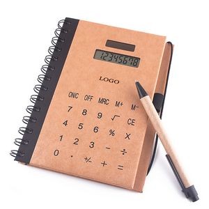 Inspired Notebook with Pen & Calculator