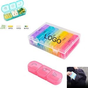 Portable 7 Day Pill Box Case