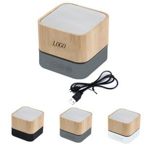 Allegro Bamboo Grain Bluetooth Speaker