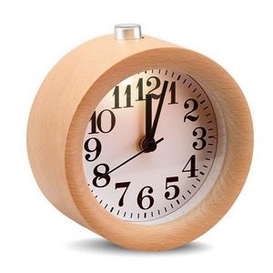 Wood Alarm Clock with Nightlight
