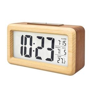 Wooden LCD Digital Alarm Clock