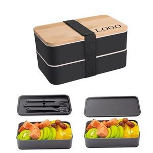 Bento Box with Bamboo Lid Lunch Set