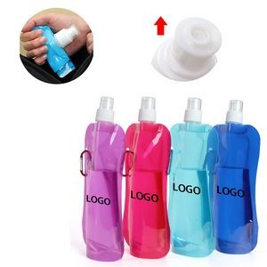 480ml Collapsible Water Bottle with Clip