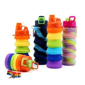 Silicone Collapsible Bottle - 17 oz. - Tie Dye