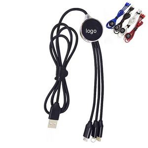 3-in-1 Multi-device Charging Cable with Keychain