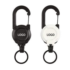 Retractable Badge Reels Holder Keychain