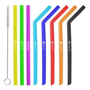 Silicone Straw With A Brush