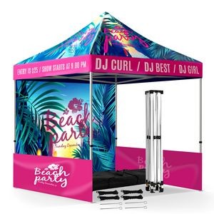 10 x 10ft Outdoor Pop Up Exhibition Tent With Canopy