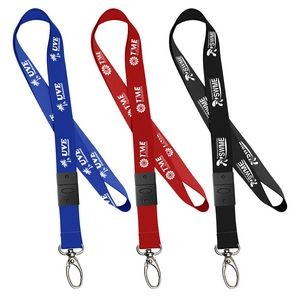 Polyester Dye Sublimated Lanyard With Buckle
