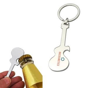 Guitar Shaped Beer Bottle Opener Keychains