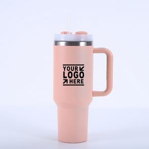 40 Oz Stainless Steel Tumbler-Lid-Straw