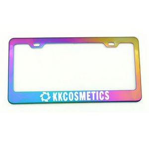 Full Color Stainless Steel License Plate Frames