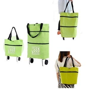 Zipper Collapsible Trolley Bags Foldable Shopping Cart