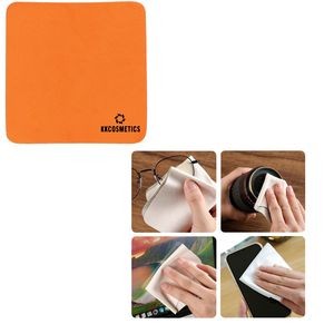3 15/16'' Square Suede Microfiber Screen Cleaning Cloths