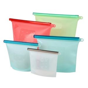 32 Oz. Silicone Food Container with Slider