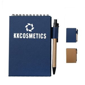 Spiral Sticky Notes Notebook Set w/Pen
