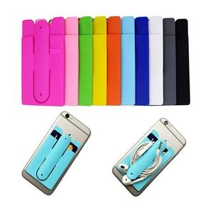 Silicone Cell Phone Wallet With Stand