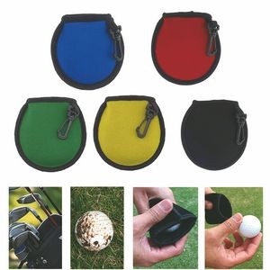 Golf Ball Cleaner Washer Pouch w/Clip