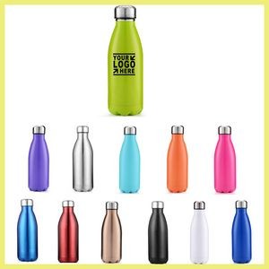 16 Oz. Stainless Steel Vacuum Insulated Thermal Bottle