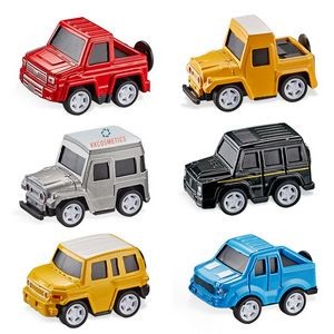 1/250 Customizable Push and Go Pickup Truck Model Cars