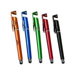 3 in 1 Stylus Ballpoint Pen with Phone Stand & QR Code