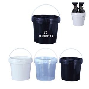 Customized 72 oz Party Plastic Ice Bucket Pail with Lid/Handle
