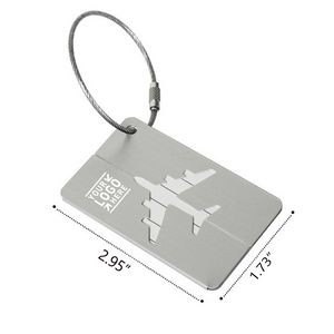 Aluminum Metal Travel ID Bag Tag for Travel Luggage Baggage Identifier