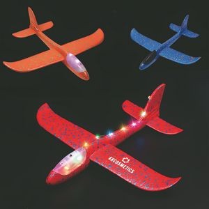 LED Lights Foam Throwing Airplane Toys for Kids