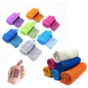 Cooling Towel with Silicone Storage Bag