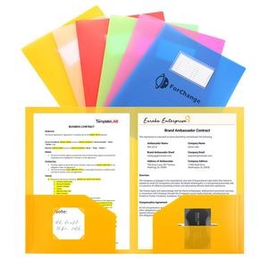 Letter Size Clear Pocket Folder