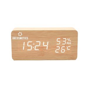 Electronic Bamboo Alarm Clock