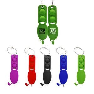 Push Pop Pen with Keychain