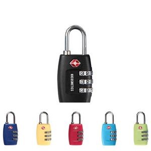 Resettable Security 3 Combination Luggage Locks