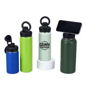 20 Oz. Stainless Steel Vacuum Insulated Water Bottle W/Magnetic Cap