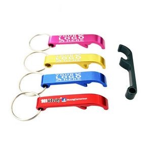 Imprinted Portable Color Beverage Wrench with Key Ring