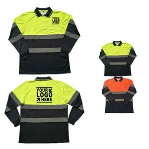 Custom Reflective Safety Polo Shirt