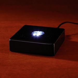 Deluxe Black Square Lighted Base