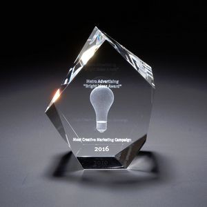 3D Crystal Maximo Small Award