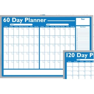 Economical Non-Magnetic Planning Boards - 60 Day Planner (24"x36")