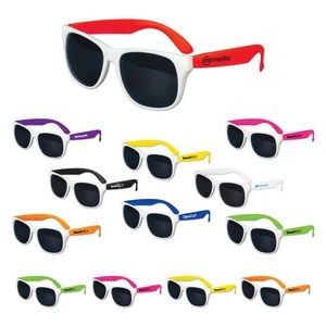 White Frame Adult Classic Sunglasses