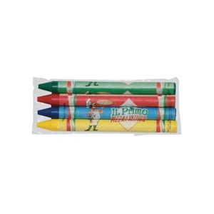 4 Pack Custom Crayons in Cello Wrapper