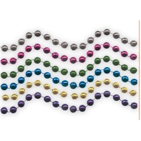 7.5 Mm Bead Necklace - Assorted Colors