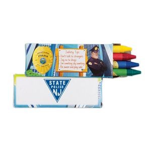 4 Pack Police Safety Crayons