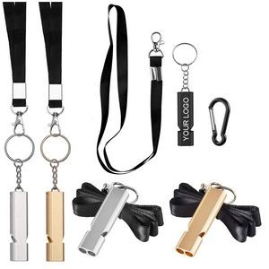 Emergency Safe Survival Whistle with Lanyard and Keychain for Outdoor Activities