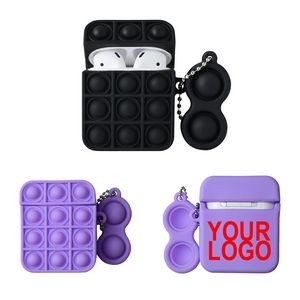 Push POP Bubble Fidget Toys and Silicone Protective Case for AirPods 1/2