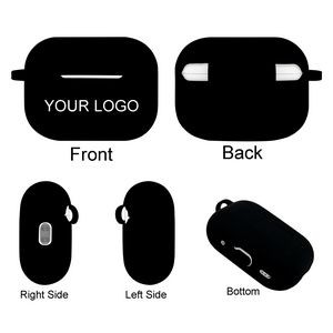 Silicone Pods Pro Case Earphone Cover with Carabiner for AirPods Pro2