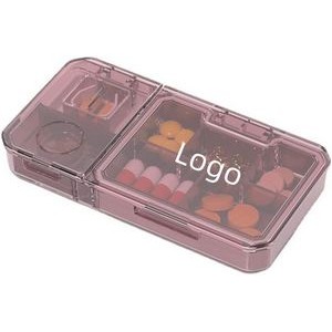 Travel Portable 3-in-1 Pill Cutter Small Medicine Pill Box