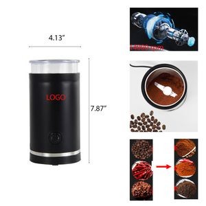 One-Touch Electronic Grinder for Coffee Spice and Dry Herb with Stainless Steel Blades