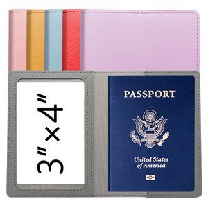 Custom PU Leather Passport Holder Passport Cover ( Gold/Silver Stamping )