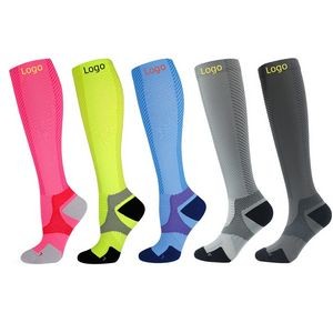 Compression Socks for Men and Women Knee-High Nurse Pregnant Running Medical and Travel Athletic